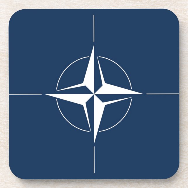 NATO Flag Getränkeuntersetzer (Vorderseite)