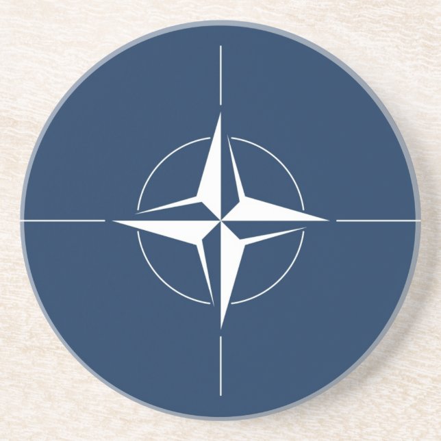 NATO Flag Getränkeuntersetzer (Vorne)