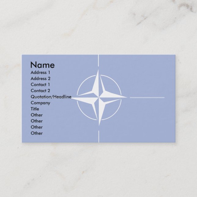 Nato-Flag Visitenkarte (Vorderseite)