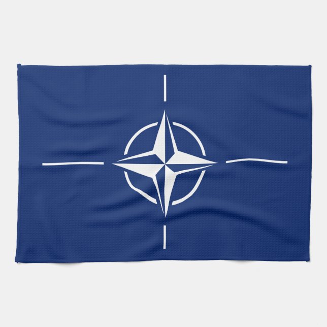 NATO-Flagge Geschirrtuch (Horizontal)