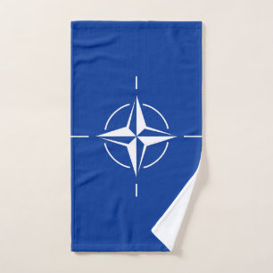 NATO-Flagge Nordatlantikvertragsorganisation Allia Badhandtuch Set
