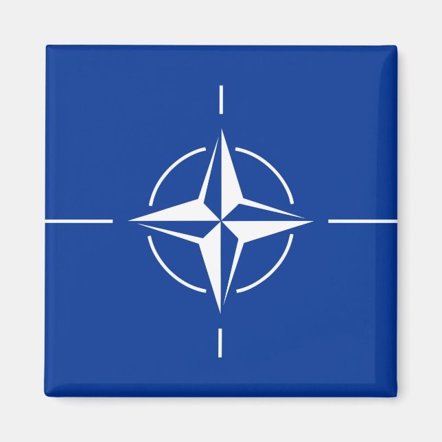NATO-Flagge Nordatlantikvertragsorganisation Allia Magnet (Vorne)