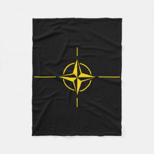 Nato-Flagge Ukraine Edition Trend Design Fleecedecke