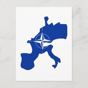Nato-Flaggenplan Postkarte
