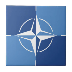 NATO ONAT flag symbol North Atlantic Treaty Organi Fliese