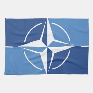 NATO-ONAT-Flaggensymbol des Nordatlantikvertragsor Geschirrtuch