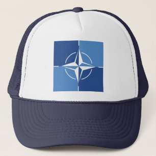 NATO-ONAT-Flaggensymbol des Nordatlantikvertragsor Truckerkappe