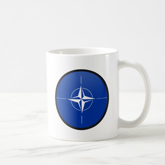 NATO-Qualität Flaggen-Kreis Kaffeetasse (Rechts)