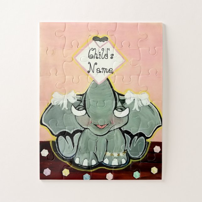 Natosha, das Elefant Speller Fun Puzzle Game (Vertikal)