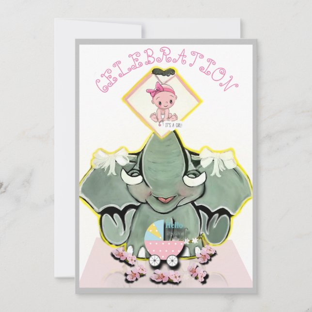 Natosha, die Elefantenspinner Geburt oder Schwange Ankündigung (Vorderseite)