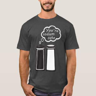 Natrium Süße Chemie Liebe Salz und Pfeffer Paar T-Shirt