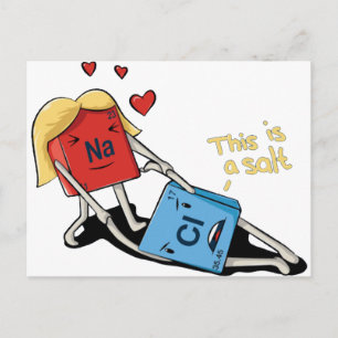 Natriumchlorid Postkarte