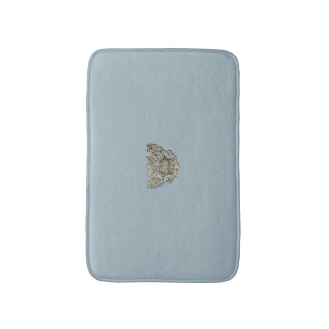 Nattier-blue Angel – Coat of arms – Emblem Badematte (Vorderseite Vertikal)