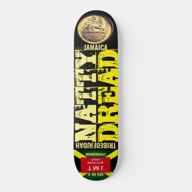 NATTY DREAD TRIBE OF JUDAH Skateboard (Vorderseite)