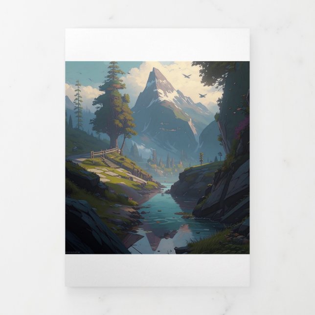 Natur 20. dreifach-gefaltete programmkarte (Cover)