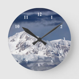 Natur Alaska Denali Landschaftsbild Foto Runde Wanduhr