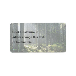 Natur als angesehen adressaufkleber