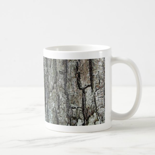 Natur-alte Kiefern-Barke Tasse (Rechts)