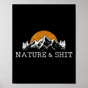 Natur & - Lustige Outdoor Berge Camping Wander Poster