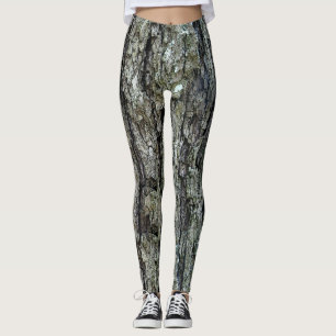 Natur-Baum-altes Kiefern-Barken-Foto Leggings