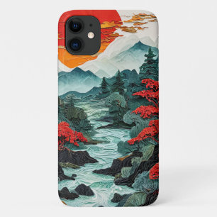 Natur Berge und Wald Ruhige Landschaft Case-Mate iPhone Hülle
