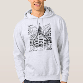 Natur, Berge, Waldhufe Hoodie