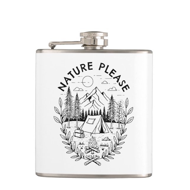 Natur bitte flachmann (Vorderseite)