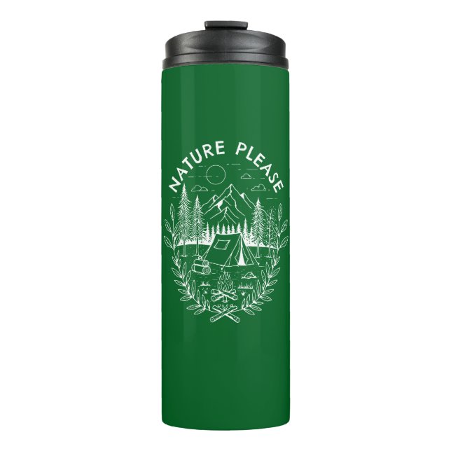 Natur bitte thermosbecher (Vorderseite)