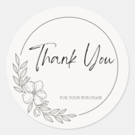 Natur, botanisch, modern Danke Stickers NS7