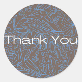 Natur, botanisch, modern Danke Stickers NS8