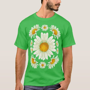 Natur Botanischer Garten Floral Daisy Blume T-Shirt