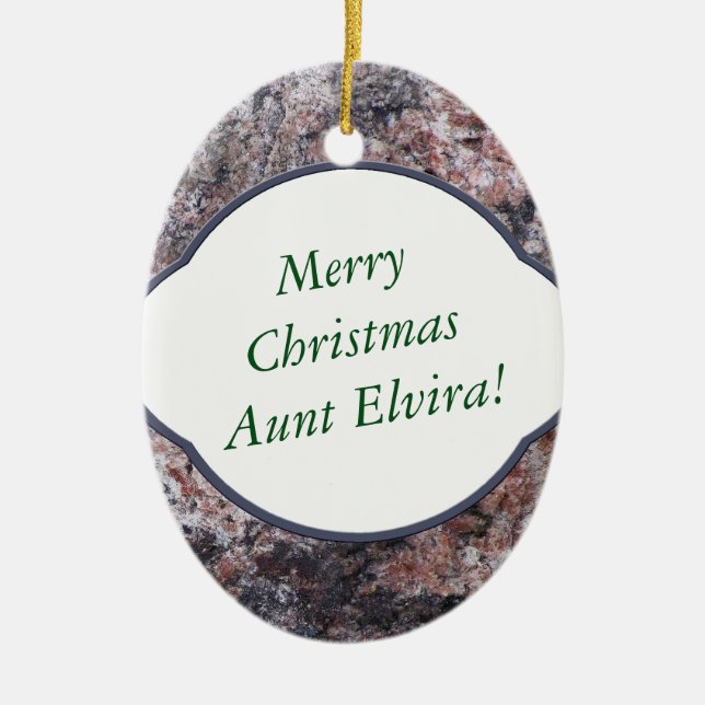 Natur-dekorativer rosa Felsen-Text, der 2 Seiten Keramik Ornament (Vorne)