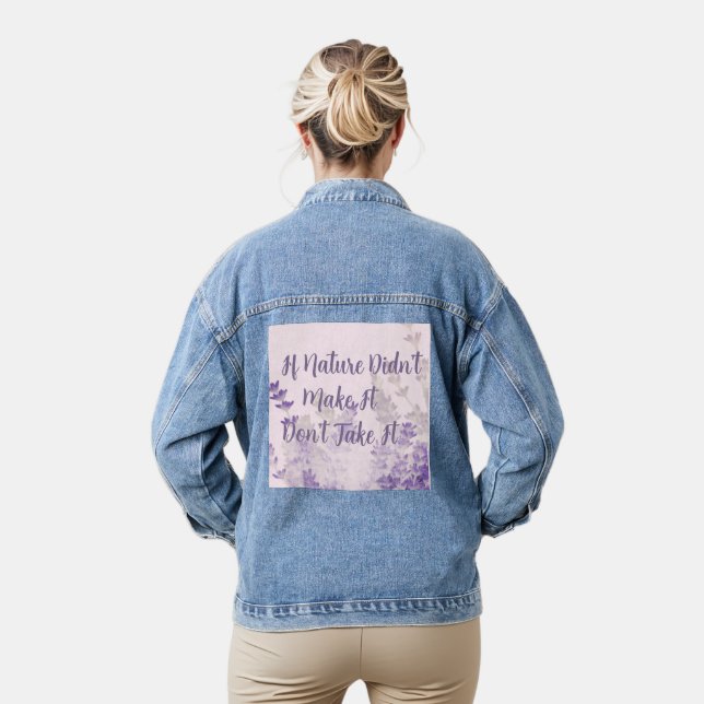 Natur-Denim-Jacke Jeansjacke (Modell)