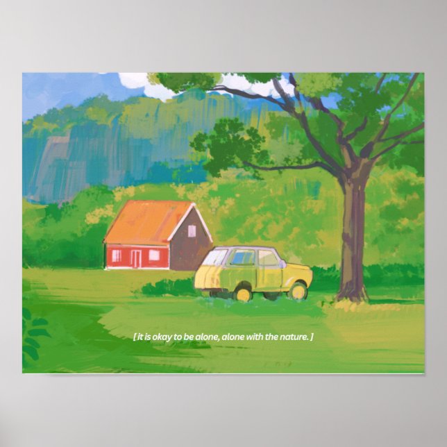 Natur Einsamkeit Ästhetik Landschaft Poster  (Vorne)