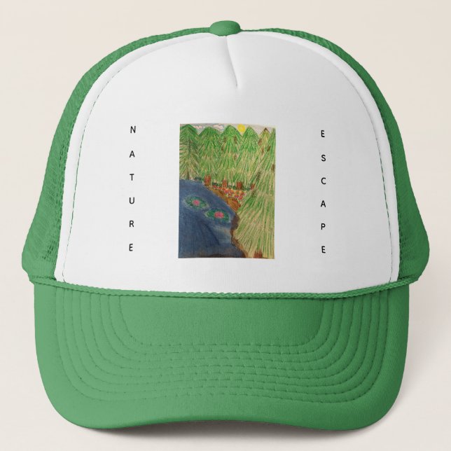 Natur entkommen natürlichen Wäldern Seen Fluss und Truckerkappe (Vorderseite)