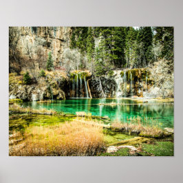 Natur ewige Schönheit // Wasserfall Wald Poster
