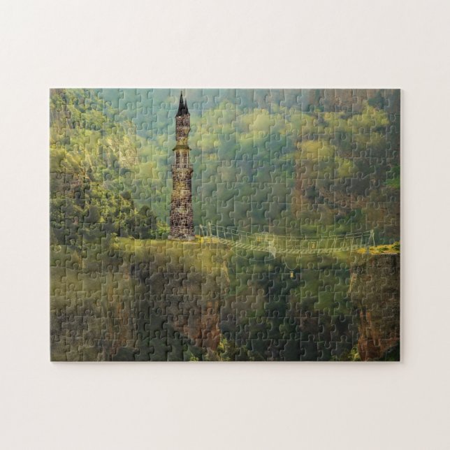 Natur - Fantasie - Turm - Puzzle (Horizontal)