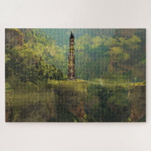 Natur - Fantasie - Turm Puzzle
