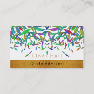 Natur-Goldgesundheits-Wellness-Center elegant Visitenkarte