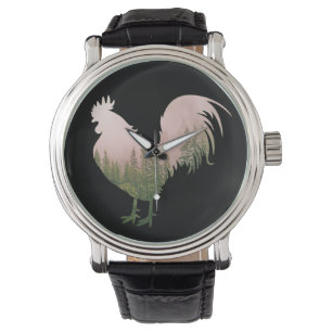 NATUR HAHN HUHN WALDSTIL ARMBANDUHR