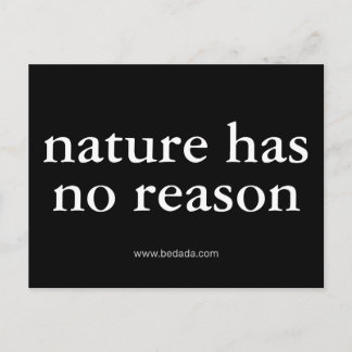 Natur hat keinen Grund Postkarte