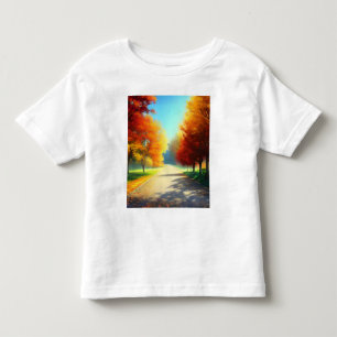 Natur-Herbstbäume im Wald Kleinkind T-shirt