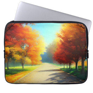 Natur-Herbstbäume im Wald Laptopschutzhülle