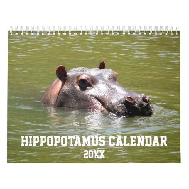 Natur Hippopotamus Kalender (Titelbild)