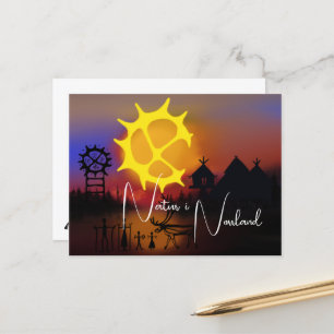 Natur i Norrland samisk inspiration Postkarte