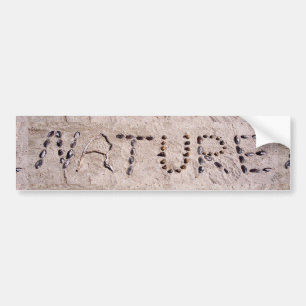 Natur im Sand Autoaufkleber