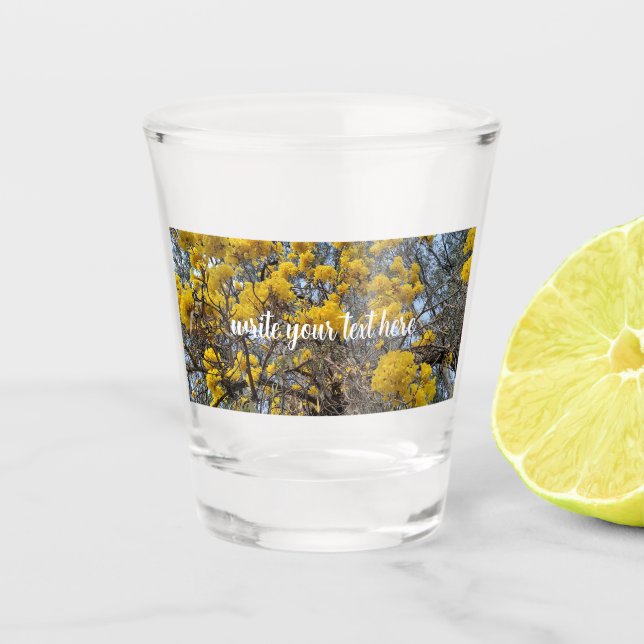 Natur in Blüte Schnapsglas (Vorderseite)