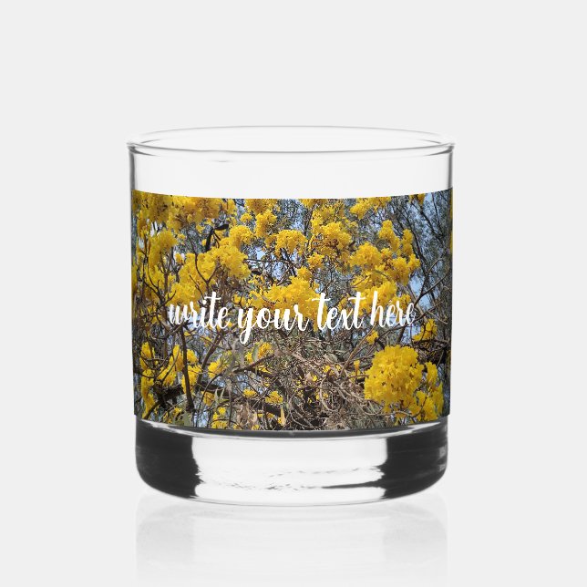 Natur in Blüte Whiskyglas (Rückseite)