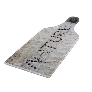 Natur in der Sandgrafik Schneidebrett