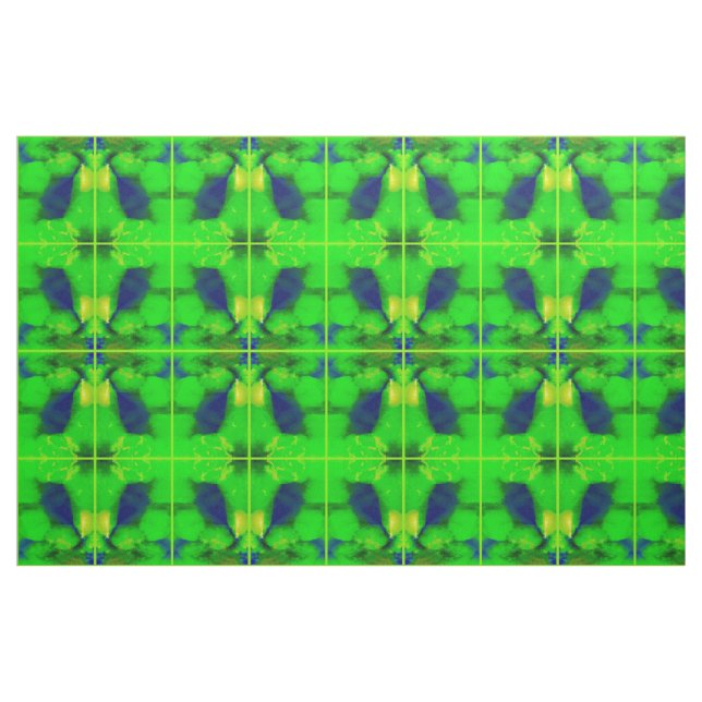 Natur in Limettengrün 2 Stoff (Fat Quarter (45,7 x 55,9 cm))